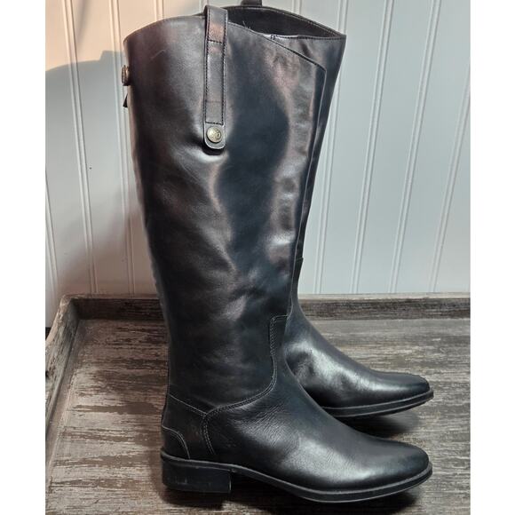 Sam Edelman Shoes - Sam Edelman Women's Leather Tall Riding Heeled Boots Size 8M